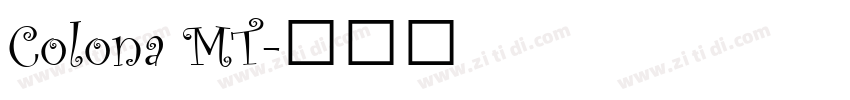 Colona MT字体转换